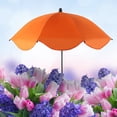 thumbnail image 5 of Large Garden Parasol for Potted Plants | Outdoor Sun & Rain Protection Umbrella with Stake | 47" Shade Canopy | Durable Metal Frame & Rubberized Cloth Cover, 5 of 5