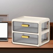 Birdeem Office Desk Drawer Organizer, Drawer-Type Desktop Storage Box Office Desk Station Organizer Stationery Cosmetics Storage Rack Storage Cabinet Home Office Desk with Drawers