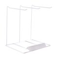thumbnail image 3 of Yinanstore Jewelry Organizer Display Stand Earrings Display Stand Metal Jewelry Storage Rack for Rings Glasses Hairband Photography Shop 3 Row White, 3 of 8