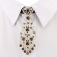 thumbnail image 1 of Cravate en Strass Mode Ajustable Cravate de Fête Cravate en Strass pour Hommes Femmes, 1 of 10