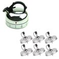 thumbnail image 2 of 60 Minute Counting Teapot Shaped Kitchen Cooking Alarm Clock Timer with 6PC Stainless Steel 70mm Regular Mouth Mason Jar, 2 of 5