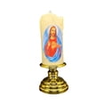 thumbnail image 1 of Lipstore Candle Light Prayer Waterproof Pillar Light for Decoration Religious Wedding Jesus, 1 of 8