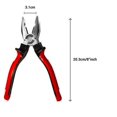 thumbnail image 4 of Hand Tool Set, Tool Set For Home Use | Essential Tool Kit For Screwdriver & Plier Set | Chrome Vanadium Steel, Jaws | Attachments Including Tester Head | For Automobile, Repair Tool, 4 of 4