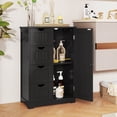 thumbnail image 2 of Costway 4 Drawer Freestanding Bathroom Floor Cabinet Adjustable Storage Cupboard, 2 of 10