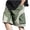 Army Green, variant on ohmzyzo Cargo Shorts for Men Casual Drawstring Elastic High Waist Outdoor Shorts Summer Lightweight Shorts with Pockets