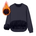 thumbnail image 4 of QIPOPIQ Chandail en Molleton Ras du Cou pour Hommes Manches Longues Décontracté Chaud en Polaire Chandail Liquidation, 4 of 9