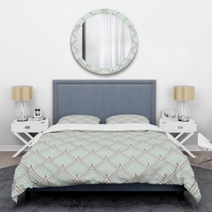 Designart 'Ornament with decorative elements.' Mid-Century Duvet Cover Set
