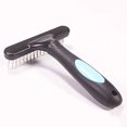 thumbnail image 2 of Brosse de Toilettage pour Animaux Râteau à Double Rangée Râteau de Massage pour Chien pour Brosse à Cheveux Barre de Dématissage avec Dents, 2 of 5