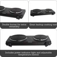 thumbnail image 2 of IMUSA Double Electric Hot Plate, Black, 2 of 9