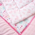 thumbnail image 2 of Sweet Baba Pink/Grey Elephant 3-Piece Crib Bedding Set for Baby Girls, 2 of 8