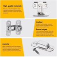 thumbnail image 3 of ORUYROP 90 Degree Locking Privacy Lock Sliding barn Door Latch Right Angle Door Clasp cam Lock (4 inches*2), 3 of 5
