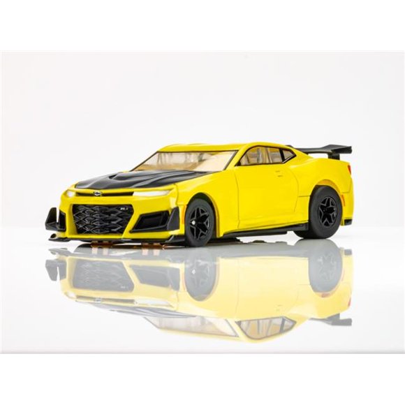 AFX Racing AFX22075 2021 Camaro 1LE Shock HO Slot Car, Yellow