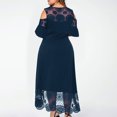 thumbnail image 4 of LSLJS Robe Grande Taille pour Femmes Aguichant à Volants Sans Bretelles à Empiècements en Dentelle à Manches Courtes, Robe Grande Taille, 4 of 7
