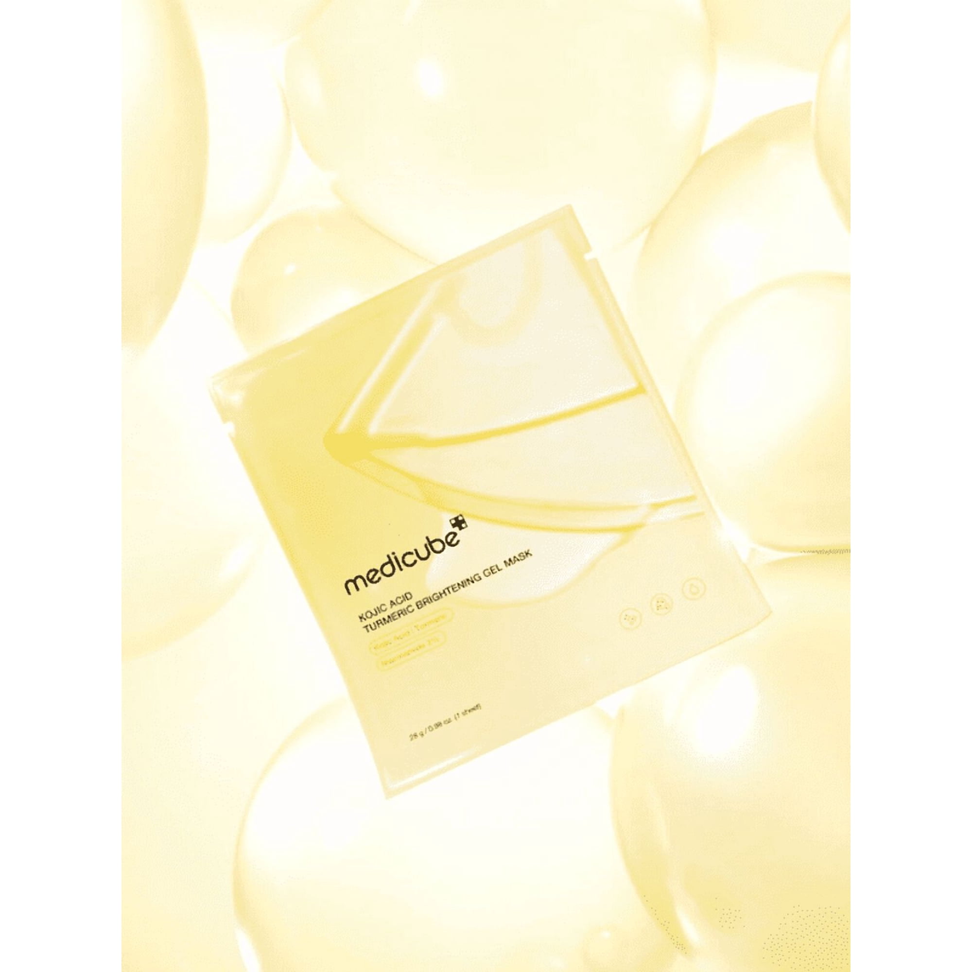 MEDICUBE KOJIC ACID TURMERIC BRIGHTENING GEL MASK 28G