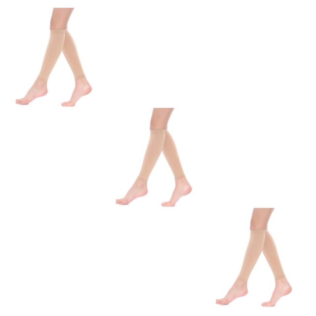 Maytalsory Bas de Compression pour Femmes Hommes Confort et Léger Résistance aux Impacts Couleur Peau TTG Ensemble de 3