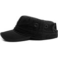 thumbnail image 3 of ORUYROP Classic Cotton Flat Top Military Cadet Cap,Army Hat, 3 of 6
