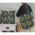 thumbnail image 5 of Soimoi Blue Poly Georgette Fabric Gifts & Christmas Tree Print Fabric by the Yard 52 Inch Wide, 5 of 5