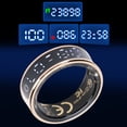 thumbnail image 3 of Wearable Smart Ring, Display Screen 5ATM Water Proof Multi Sport Modes Fitness Tracker Smart Ring Step Counter  for Women for Cycling Type 8,Type 9,Type 10, 3 of 7