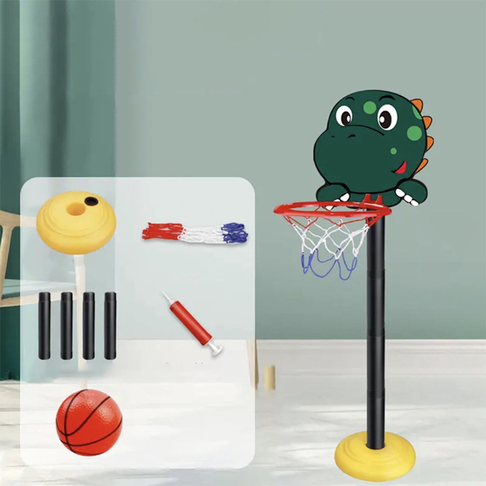 Dvkptbk Basketball Support pour Enfants, Cadre de Basketball pour Enfants, Étagère de Basketball pour Enfants, Style de Levage Extérieur Suspendu, Éducation