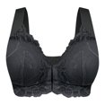 thumbnail image 1 of Sexy Lingerie For Women‘s Thin Cup Front Breasted Side Closure Solid Color Large Size Underwear, 1 of 5