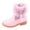 Pink, variant on FhsagQ Boots Girls Cowboy Boots Size 5.5 Toddler Girls Booties Little Kid Shoes Short Boots Girls Snow Boots Cotton Boots Princess Shoes Girls Cowboy Boots Size 4.5 Big Kid 28