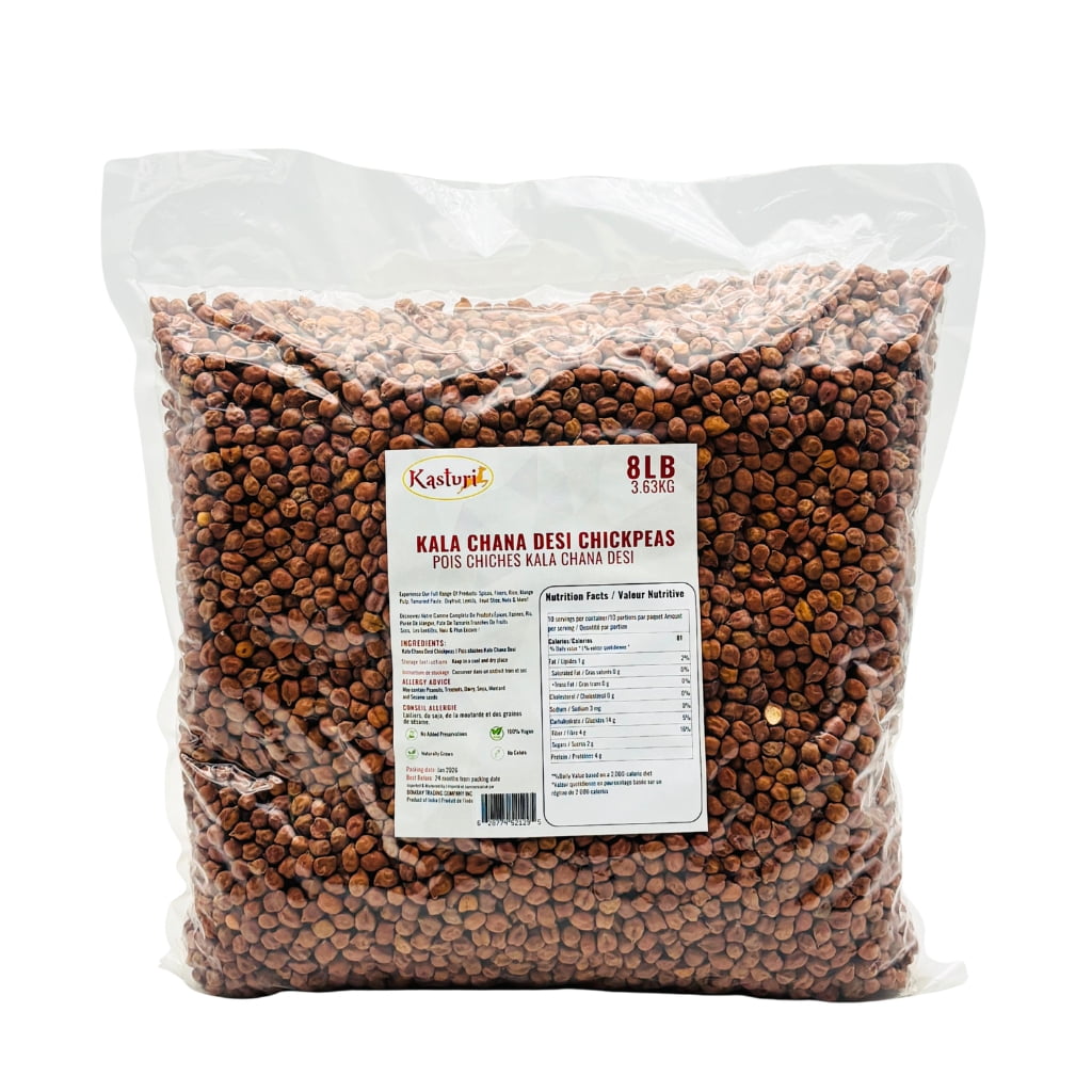 Kasturi Kala Chana Desi Chickpeas 8lbs - Walmart.ca