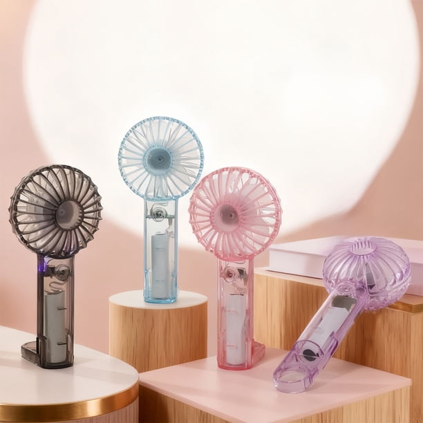 Black Handheld Mini Usb Rechargeable Fan Plastic Portable Small