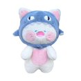 thumbnail image 3 of Peluche Chat Requin Confortable Coussin de Canapé pour Dormir Adorable Mignon Chat Requin 50 cm, 3 of 9