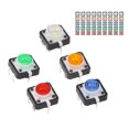 thumbnail image 2 of Bouton de Commutation Tactile, 50Pcs ABS LED Lampe Mini Bouton Poussoir Momentané pour l'Usine, 2 of 8
