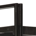 thumbnail image 2 of vidaXL 3-Tier Bookcase Black 40x30x80 cm Solid Mango Wood, 2 of 5