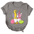 thumbnail image 2 of Shorts pour Femmes Décontractés Shorts Décontractés pour Femmes Amples à Col Rond Manches Courtes Haut Blouse T-Shirt à Imprimé de Lettres, 2 of 4