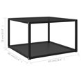 thumbnail image 4 of vidaXL Table Basse Noire 60x60x35 cm Verre Trempé, 4 of 4