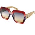 thumbnail image 1 of FEISEDY Oversized Square Sunglasses Multi Tinted Glitter Frame Stylish Inspired B2276, 1 of 6