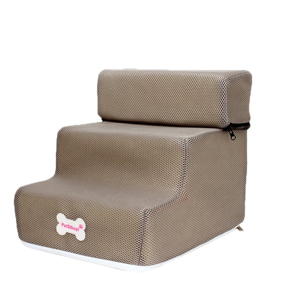 3 Step Dog Step Stairs Pet Ladder Cover Removable Comfortable Non Slip Dog Ramp Staircases Suitable for Small Dogs