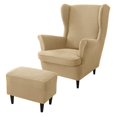 thumbnail image 1 of CHOK 2024 Wing Chair Slipcover Chair Covers For Wingback Chairs Stretch Sofa Cover Furniture Protector Couch Soft With Elastic Bottom-Pink-Chair Cover, 1 of 8