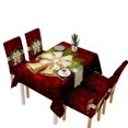 thumbnail image 2 of facefd 140*180CM Nappe de Noël Housse de Chaise Ensemble Décorations de Noël Imperméable Décoration de Table de Souper de Noël pour Restaurant Terrasse, 2 of 5