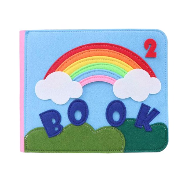 Livres d'Activités en Tissu Apprentissage Précoce Compétences de Base de la Vie Portable Doux