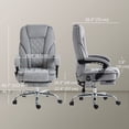 thumbnail image 2 of CoSoTower Massage Office Chair, Reclining Computer Chair with Adjustable Height and Footrest, Grey, 2 of 7