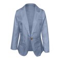 thumbnail image 4 of Pompotops Women Casual Fashion Solid Color Long Sleeve Slim Jacket Suit Clearance, 4 of 4