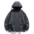 thumbnail image 4 of Yuyuzo Womens Zip up Plus Size Jackets Hiking Travel Windbreaker Jacket Long Sleeve Coats, 4 of 4