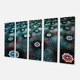 thumbnail image 2 of Blue Flowers on Alien Planet - Floral Canvas Art Print, 2 of 3