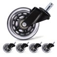 thumbnail image 1 of 5 Pcs Roulette de Chaise 3 Pieds' Universelle Silencieuse Pivotante Roue Roulette de Chaise de Bureau, 1 of 9
