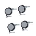 thumbnail image 3 of 4Pcs Roulettes de Frein en Caoutchouc avec M10 Fil Tige Meubles Pivotants Accessoires 2in, 3 of 14