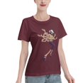 thumbnail image 2 of T-Shirt Basique à Manches Courtes pour Femme une Pièce Robin, 2 of 6