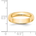 thumbnail image 3 of 14K Yellow Gold 4mm Light Weight Half Round Band Size 10, 3 of 3