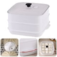thumbnail image 3 of Weiweiguan Food Steamer Double Layer Kitchen Steamer Microwave Steamer Kitchen Tool, 3 of 6