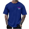 thumbnail image 1 of Birdeem Chemises pour Hommes Mode Été Décontracté T-Shirt Col Rond Imprimé, 1 of 1