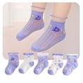thumbnail image 2 of XZNGL Cotton Socks for Girls Toddler Girls Socks Cute Cartoon Flower Pattern Breathable Mesh Kids Non-Slip Cotton Socks Toddler Socks Girls Toddler Girls Socks Little Girls Socks Kids Socks Girls, 2 of 9