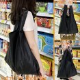 thumbnail image 3 of Lot de 2 Sacs de Magasinage Réutilisables Pliables Grands Sacs d'Épicerie avec Poche de Fixation Sacs Fourre-Tout Réutilisables Lavables à la Machine pour Magasinage en Cuisine, 3 of 9
