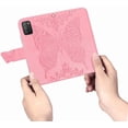 thumbnail image 3 of Étui à Rabat, Fleurs Embossées Papillon en Cuir PU, Étui à Rabat Magnétique avec Support, Porte-Cartes, Dragonne, Portefeuille, Sac à Main pour iPhone 12 Pro max 6.7 (Rose), 3 of 6